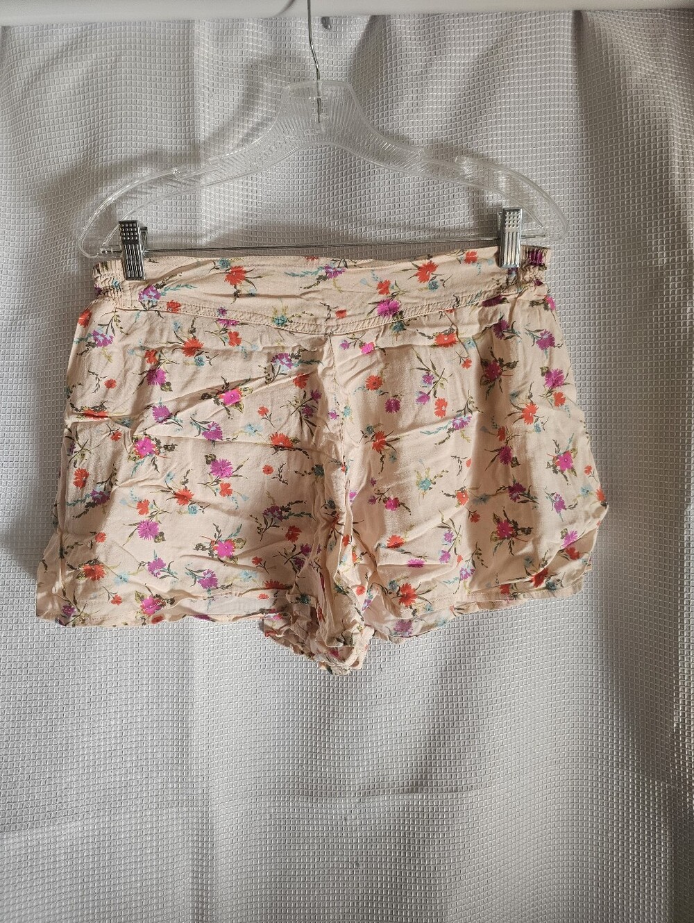 Peach Floral Women's Sleep Shorts